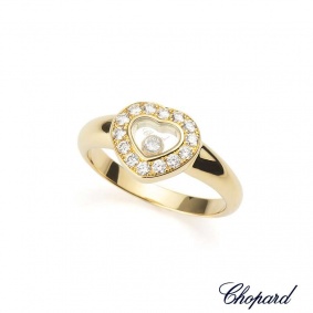 Chopard 18k Yellow Gold Happy Diamonds Ring 82/1084-20